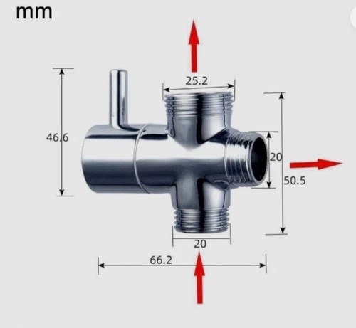 Adapter ways valve - t-adapter,