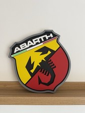 Abarth wall sign plaque - abarth,