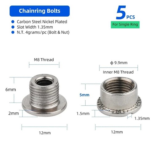Threaded bolts for - bolts, single