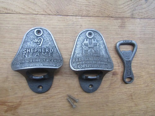 Cast iron rustic bottle opener - cast,