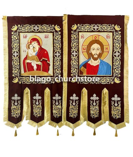 Orthodox set church banners - orthodox,