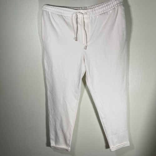 Zara white jogger pants - white,