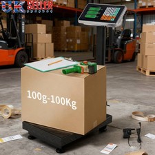 100KG 220LB Heavy Duty Platform Weighing Scales for Industrial Postal UK New