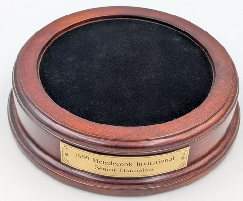 Golf trophy wooden base 1999 - wooden,