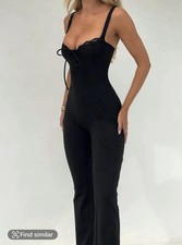 Black Lace Jumpsuit Size Small Boutique Zara River Island