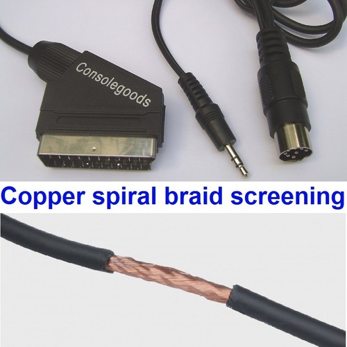 Rgb scart lead with stereo - lead,