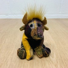 Official Dora Designs Highland Cow Fabric Plush Keyring or Bag Charm