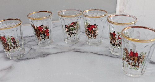 Vintage set six - six, whisky