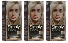 3x Mellor & Russell Simply Colour 10.1 Extra Light Blonde Permanent Hair Dye