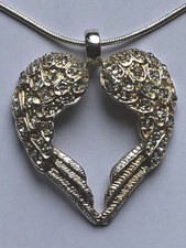Vintage Thomas Sabo Silver Angel Wings Heart Necklace 