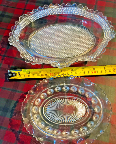 Pair antique victorian pressed - antique,
