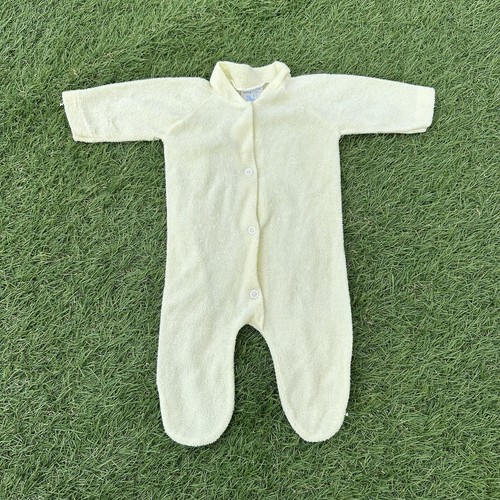 Vtg terry cloth yellow footed - cloth,