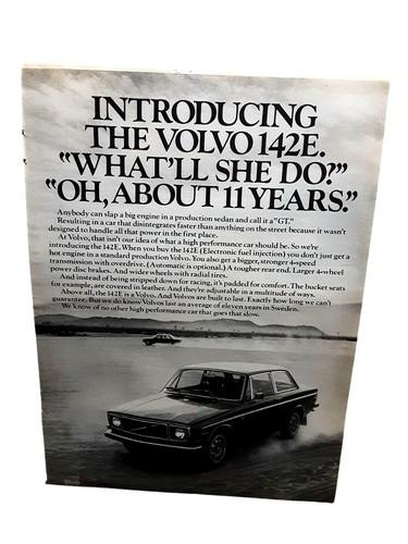 1971 volvo 142e print - 1971, ad