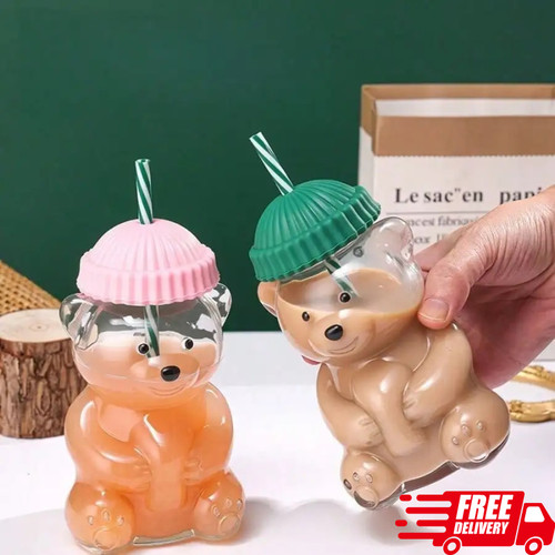 1pc cute bear glass - cute,