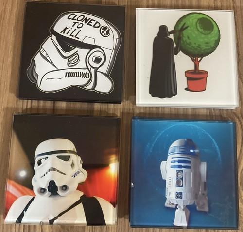 Glass coasters set sci fi - coasters,