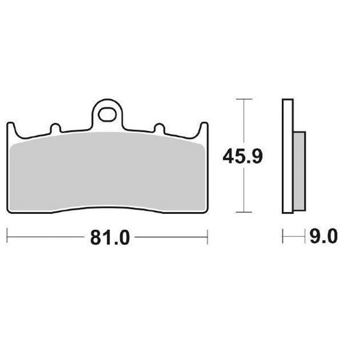 Front brake pads sbs 778hs - sbs,
