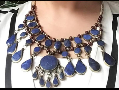 Afghan kuchi necklace tribal - necklace,