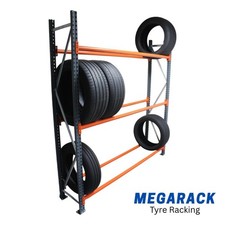Heavy Duty Wheel Tyre Storage Racking - 2M Tall x 1.8M Wide x 0.4M Deep 3 Levels