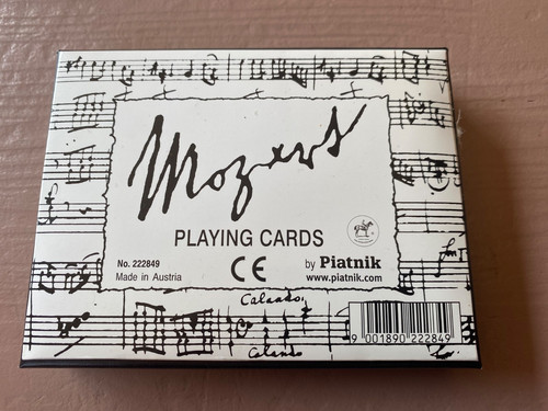 Piatnik mozart sealed double - mozart,