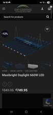 Maxibright 660W LED Daylight Grow Lights