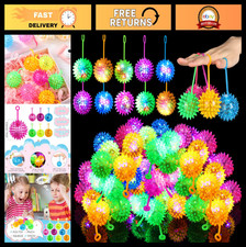 100 Pcs LED Light Up Bouncy