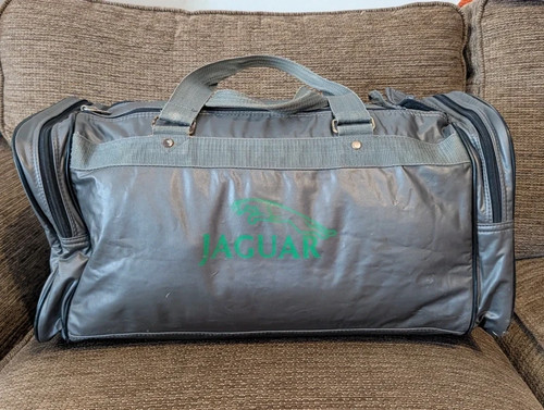 Vintage jaguar green holdall - jaguar,