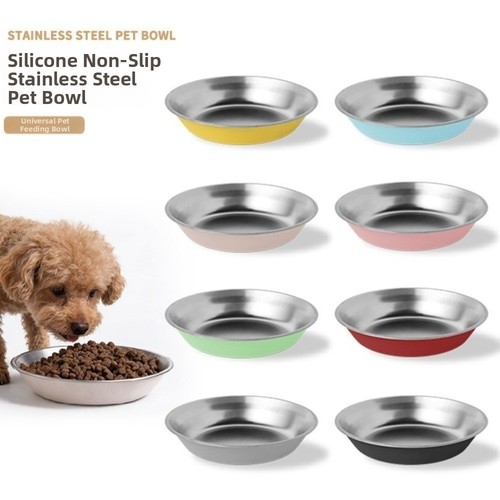 Stainless steel dog bowl - stainless,