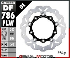 Galfer rear brake disc - rear, wave