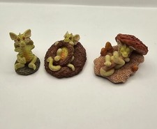 3 X Enchantica Collectable Dragon Mythical Figures Snappa