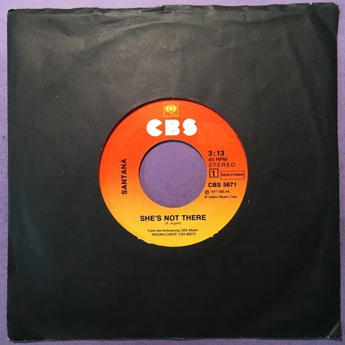 Santana she not there 7 - -, (7"