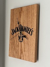 Solid Oak Jack Daniels Wall