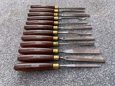 12 Vintage Marples Carving Chisel Set  ( free post )