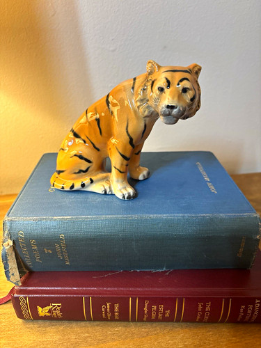 Vintage ceramic tiger - tiger, figurine