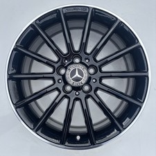 MERCEDES CLA C117 AMG 18” ALLOY WHEEL RIM BLACK DIAMOND CUT EDGE OEM A1764010200