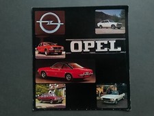 1975  Opel Range Car Sales Leaflet Opel Kadett Ascona Manta Rekord Commodore