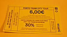 2025 Oporto Portugal Tram City Tour One Trip 6 Euro Ticket