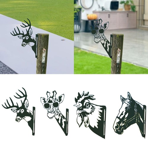 Farmhouse iron art peeping - iron,