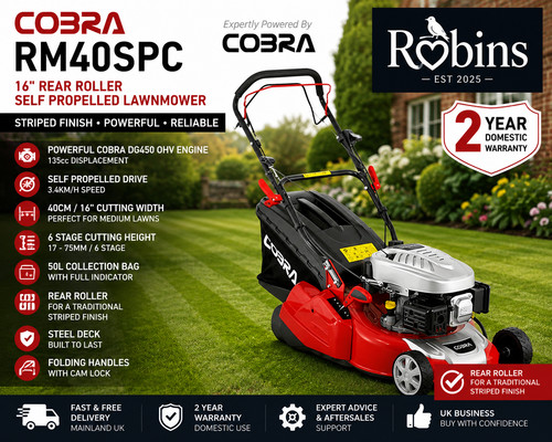 Cobra rear roller petrol - roller, lawn