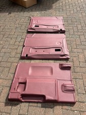 Full leather burgundy door cards Front Rear door Land Rover Defender 90 110 TDCI