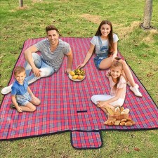 Armo® Tartan Picnic Blanket Waterproof Beach Camping Blanket 200CM X 200CM