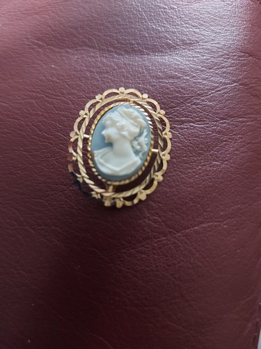 Vintage cameo brooch - vintage,