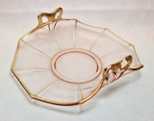 Pink Depression Glass Tidbit