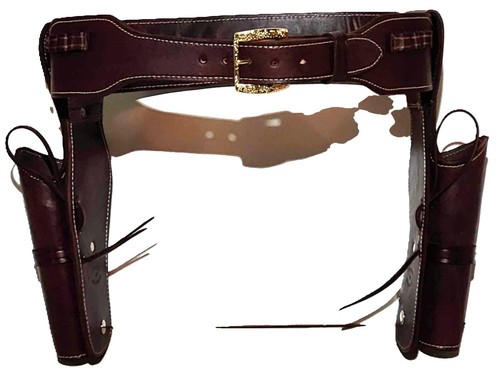 Leather western gun - western, belt