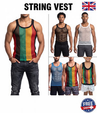 Mens String summer mesh vest