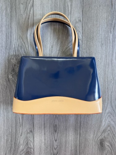 Pierre cardin navy patent - patent, tote