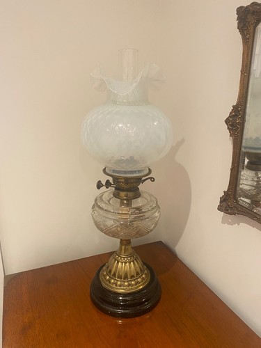Antique victorian duplex oil - victorian,
