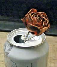 Small Copper Rose Flower Scrap