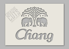 Chang Lager Beer stencil bar
