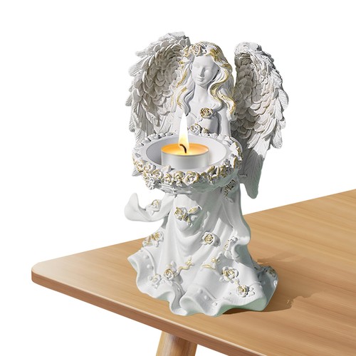 Angel tea light candle holder - angel,