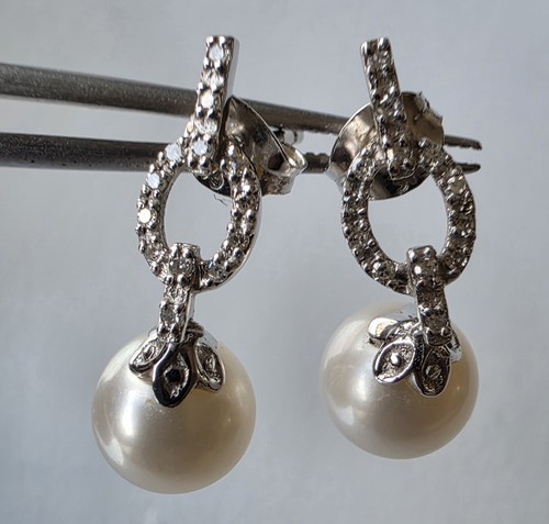 9ct white gold diamond and - white,